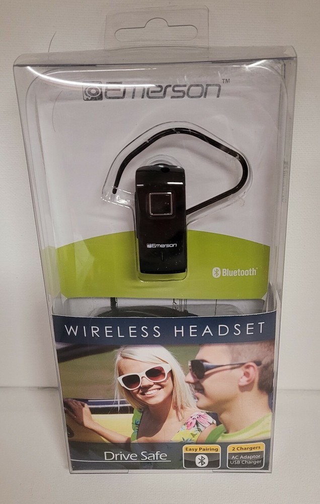 EMERSON Wireless Headset Bluetooth Touch Controls! Free Shipping