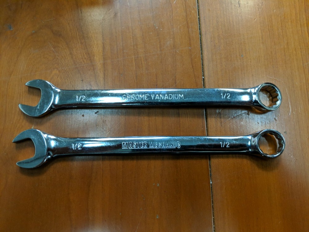 2 x Master Mechanic 1/2" Wrenches Combination SAE