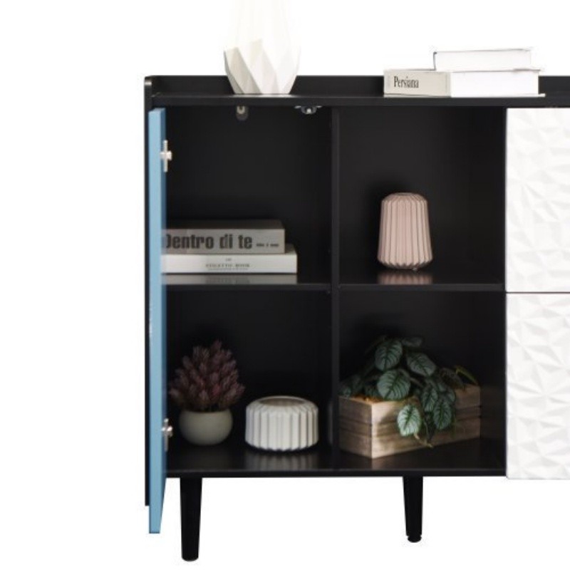 Sideboard Buffet Kitchen Storage Cabinet Console Table with 2 Doors,2 Drawers US
