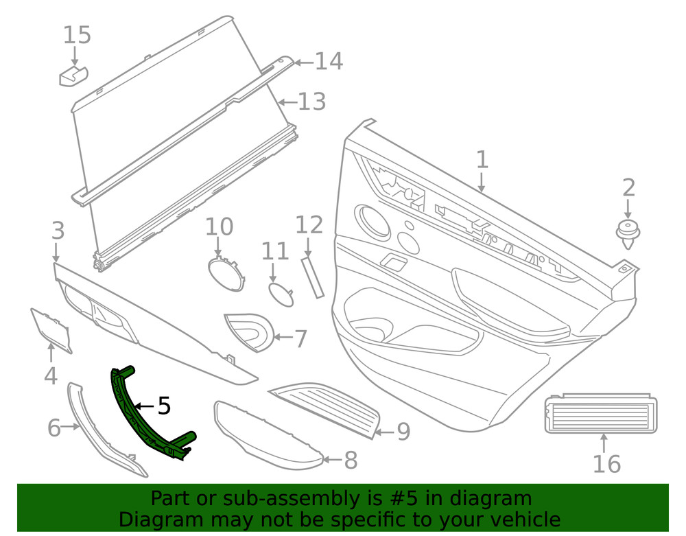 Genuine BMW Pull Handle 51-41-7-292-243
