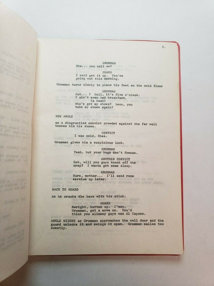 THE TAKE / B.W. Sandefur 1970's Unproduced Move Script Screenplay