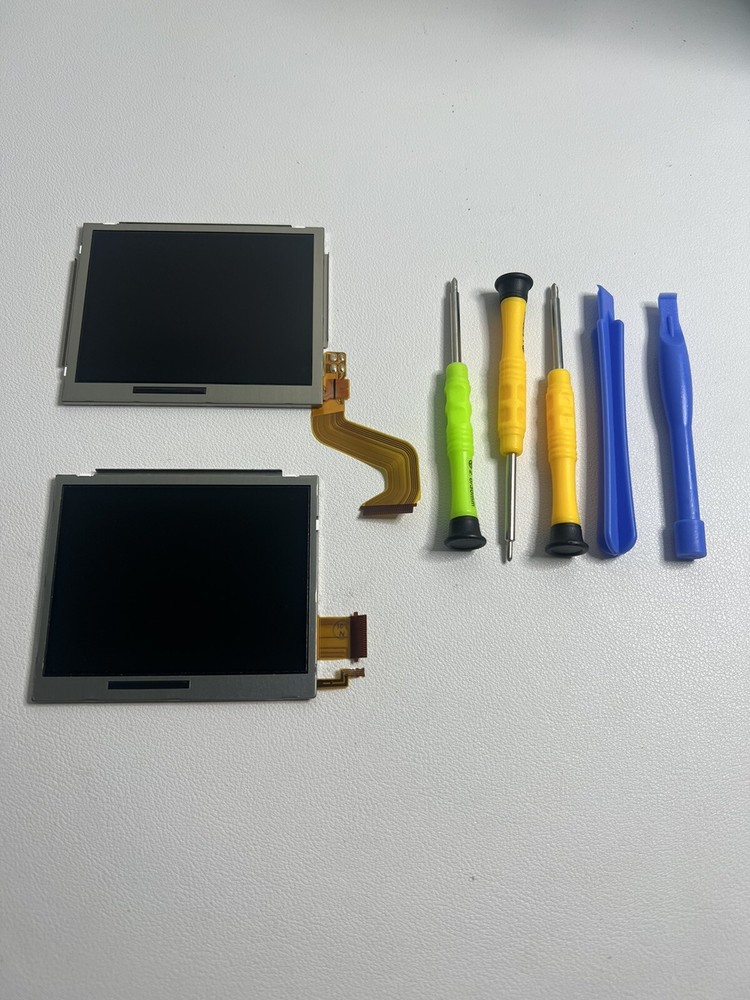 Nintendo DSi Lite Top & Bottom Lower LCD Screen Display Replacement W/ Tools