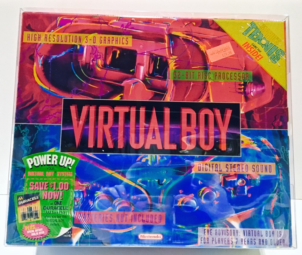 1 Console Box Protector For NINTENDO VIRTUAL BOY Console Boxes! Display Case