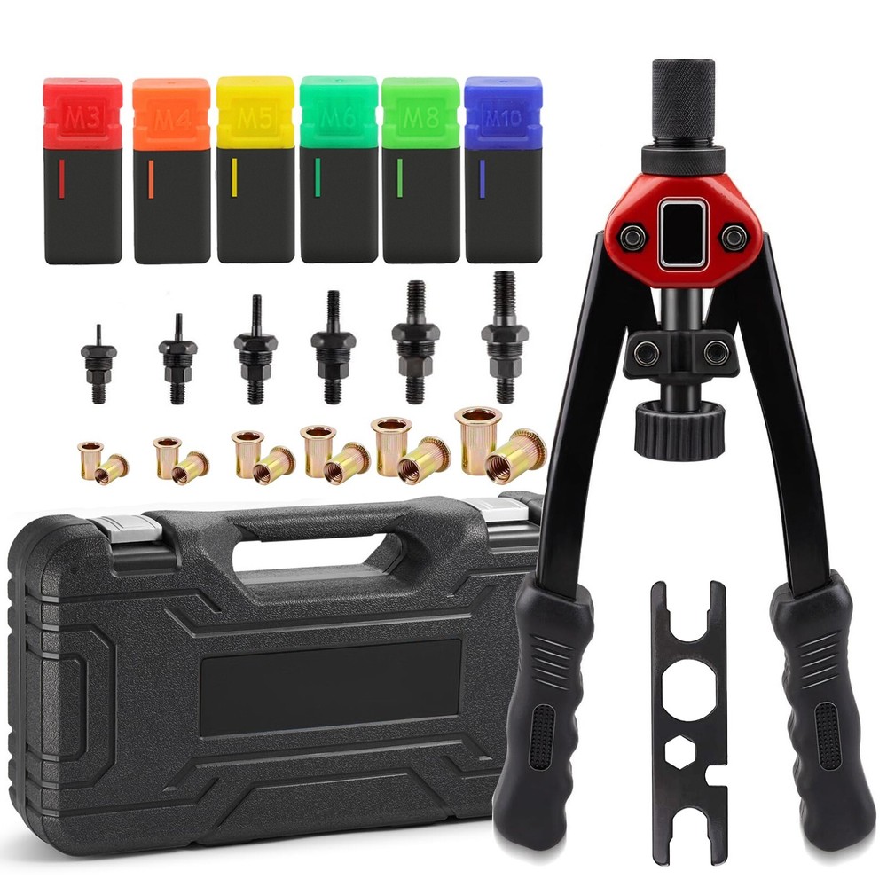13" Rivet Nut Gun Kit Rivnut Setting Tools Nut Setter Tool Hand Blind Riveter US