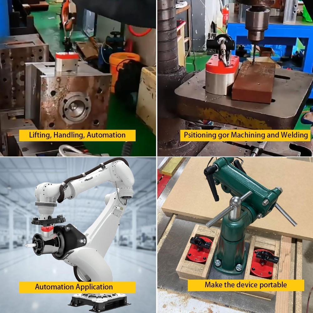 Multipurpose Switch Magnet, 220 LB Pull-Off Force Switchable Magnetic System,...