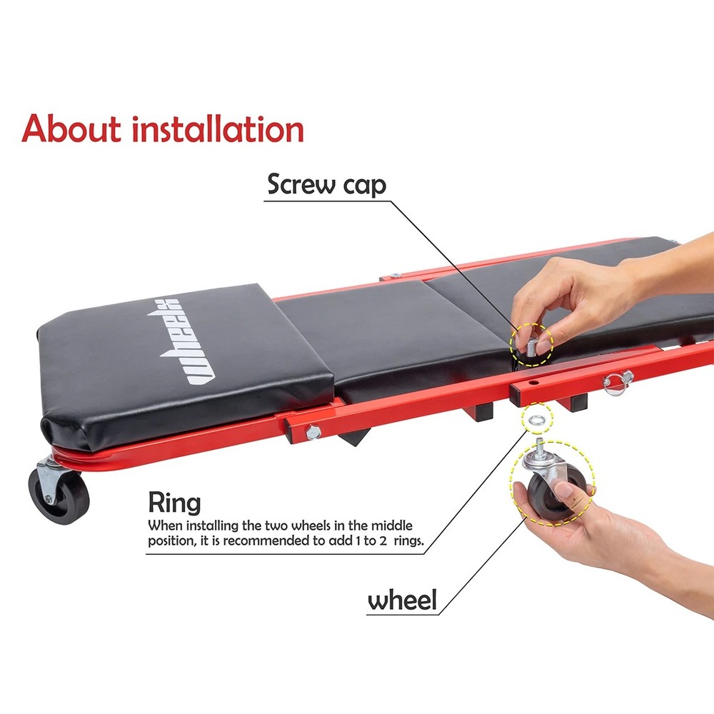 3-in-1 Rolling Mechanic Creeper Z Seat - Durable, Comfortable, Versatile