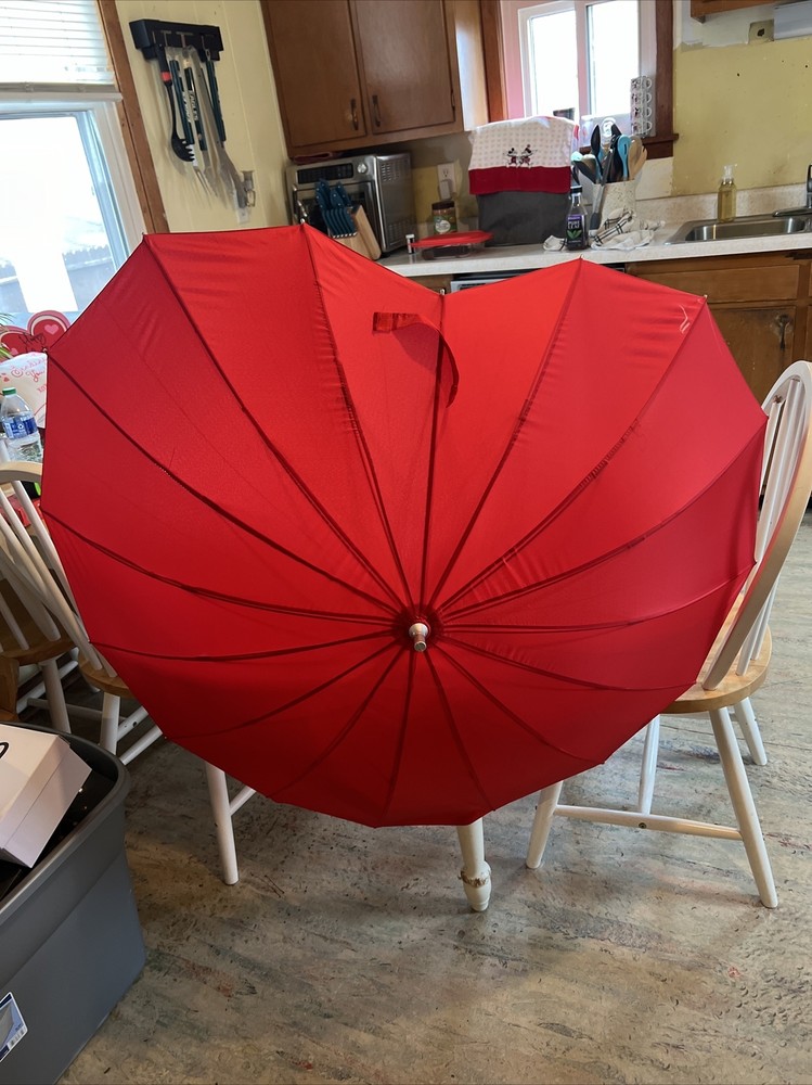 Heart Shape Umbrella 36” NEW