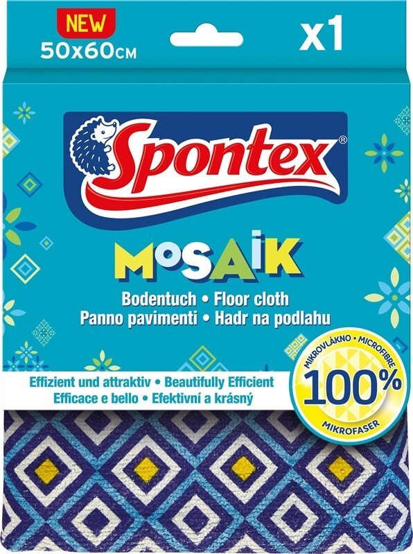Cloth, Floor Spontex, Blue, Microfiber