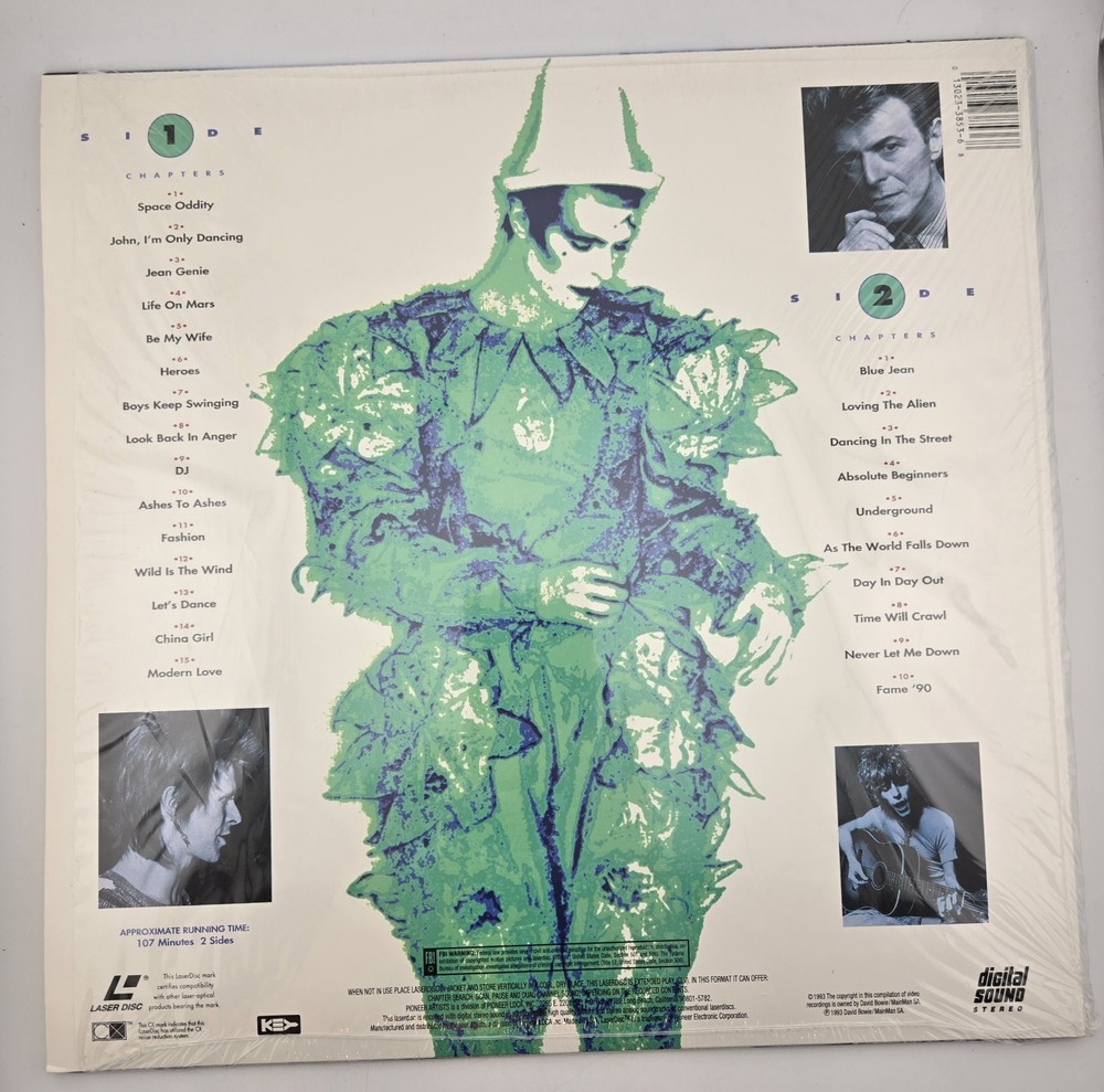Laserdisc Bowie The Video Collection