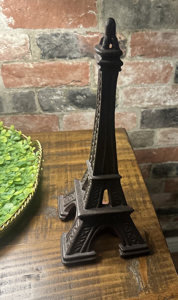 Cast Iron Eiffel Tower Bookend Only One- 13 Inch