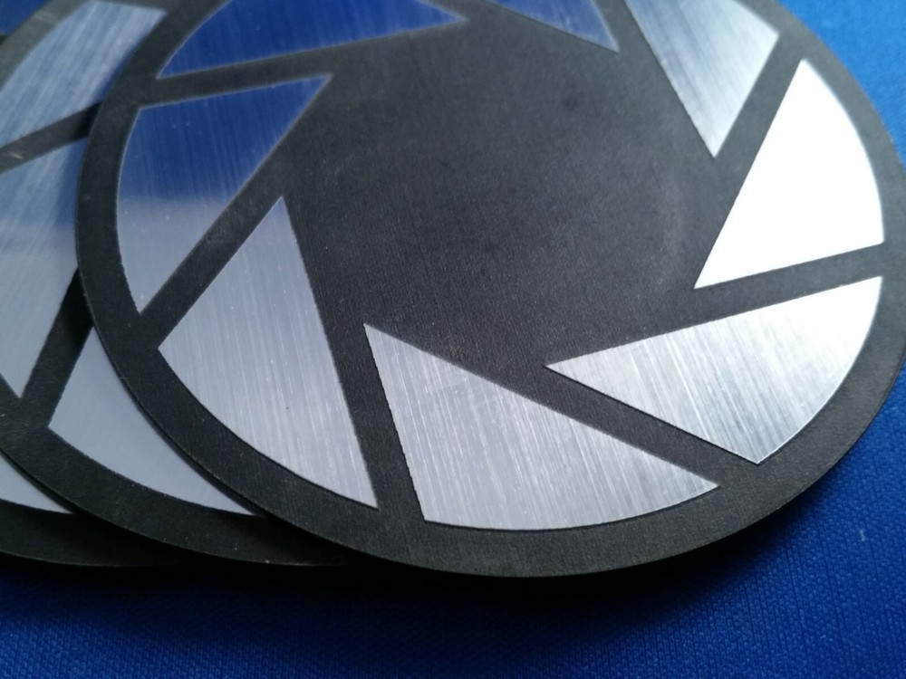Aperture Science Coasters set of 4