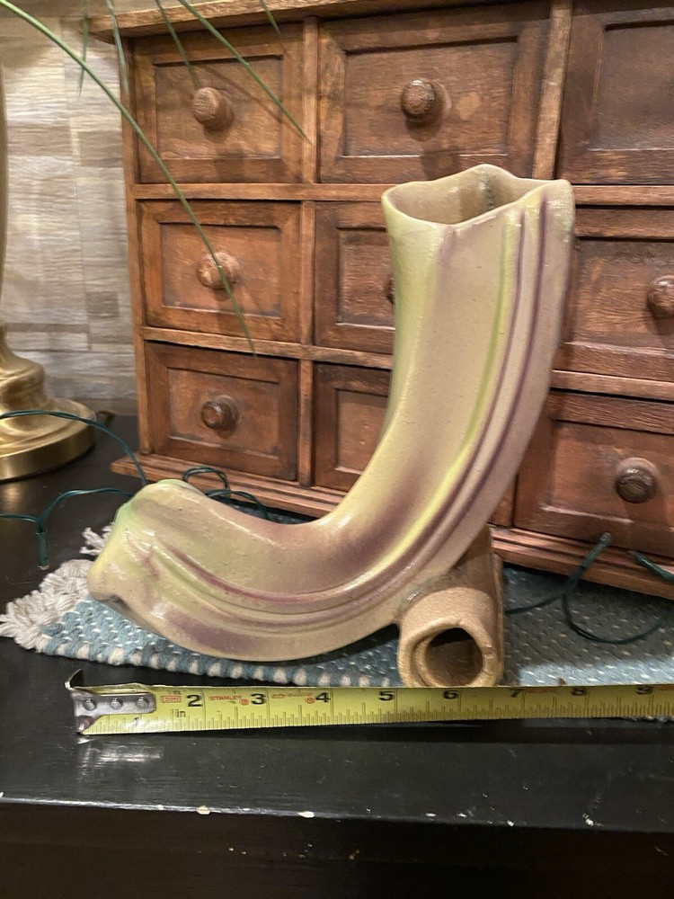 Unique Handmade Art Pottery Abstract Design Planter With Etchings