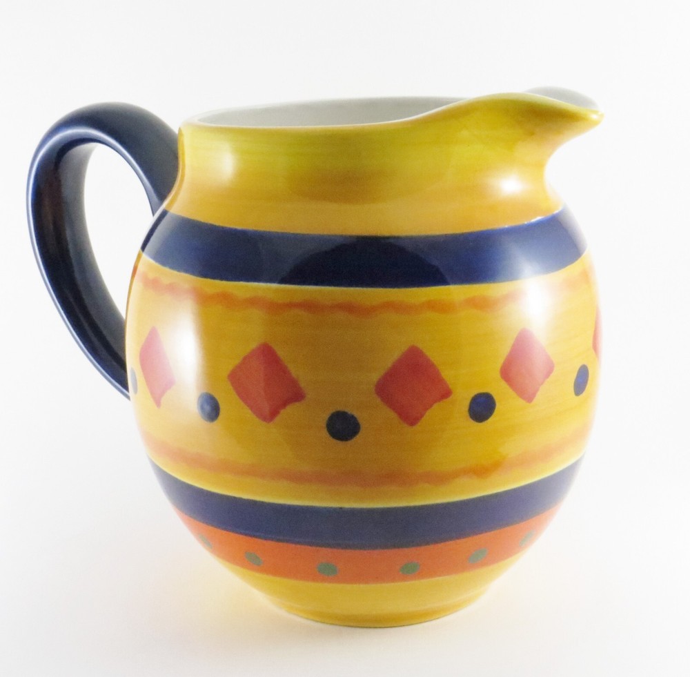 Pitcher by Libbey Glass - Salsa Pattern - Glazed - No nicks or chips