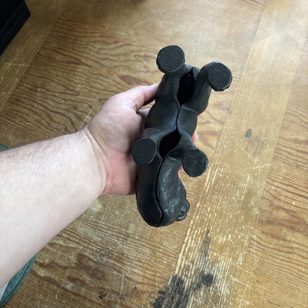 Cast Iron Black Cat Arched Back