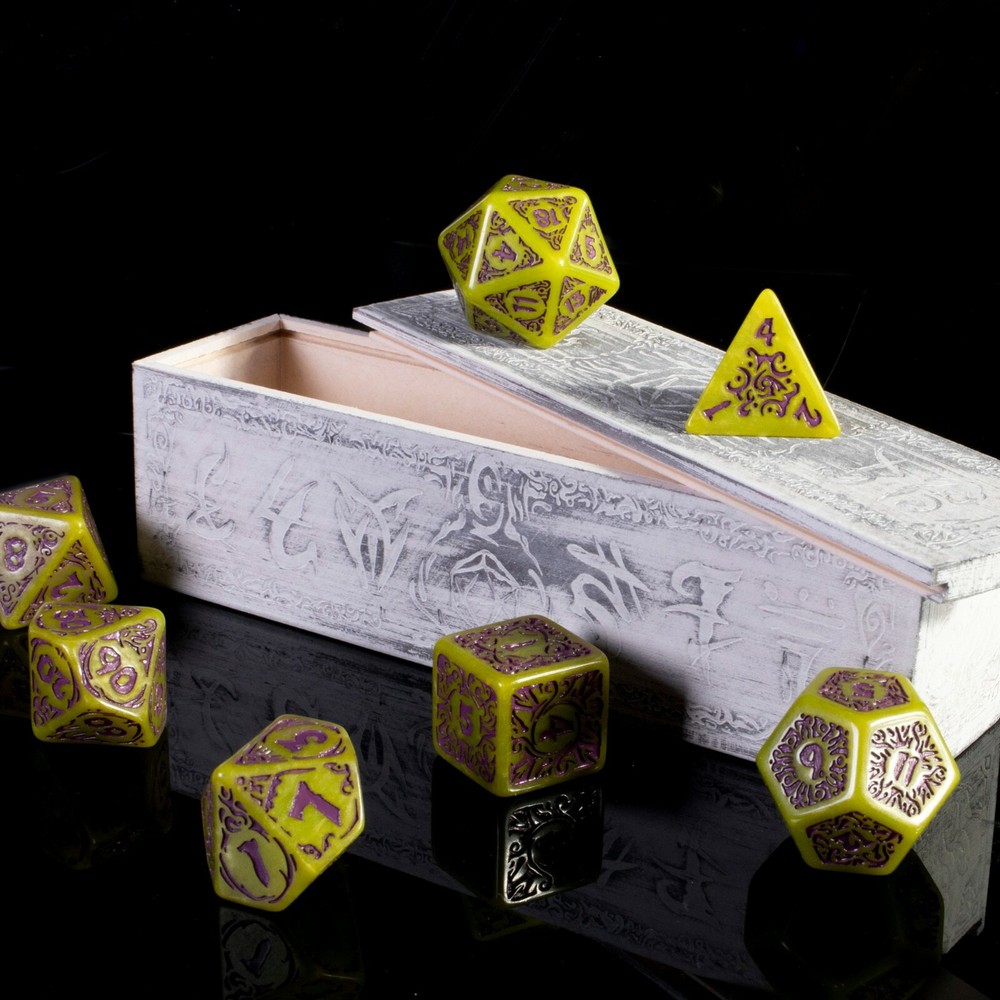 25mm Titan Dice Polyhedral Set with Box, Achlys