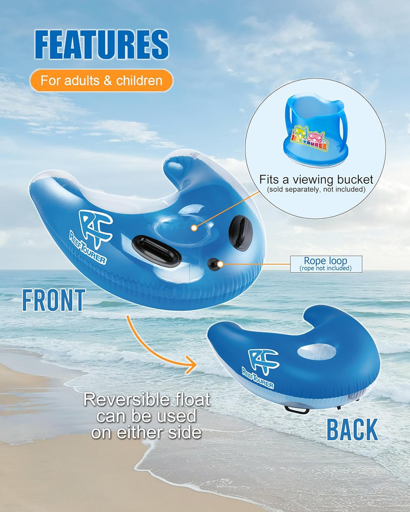 Inflatable Snorkeling Float, Blue