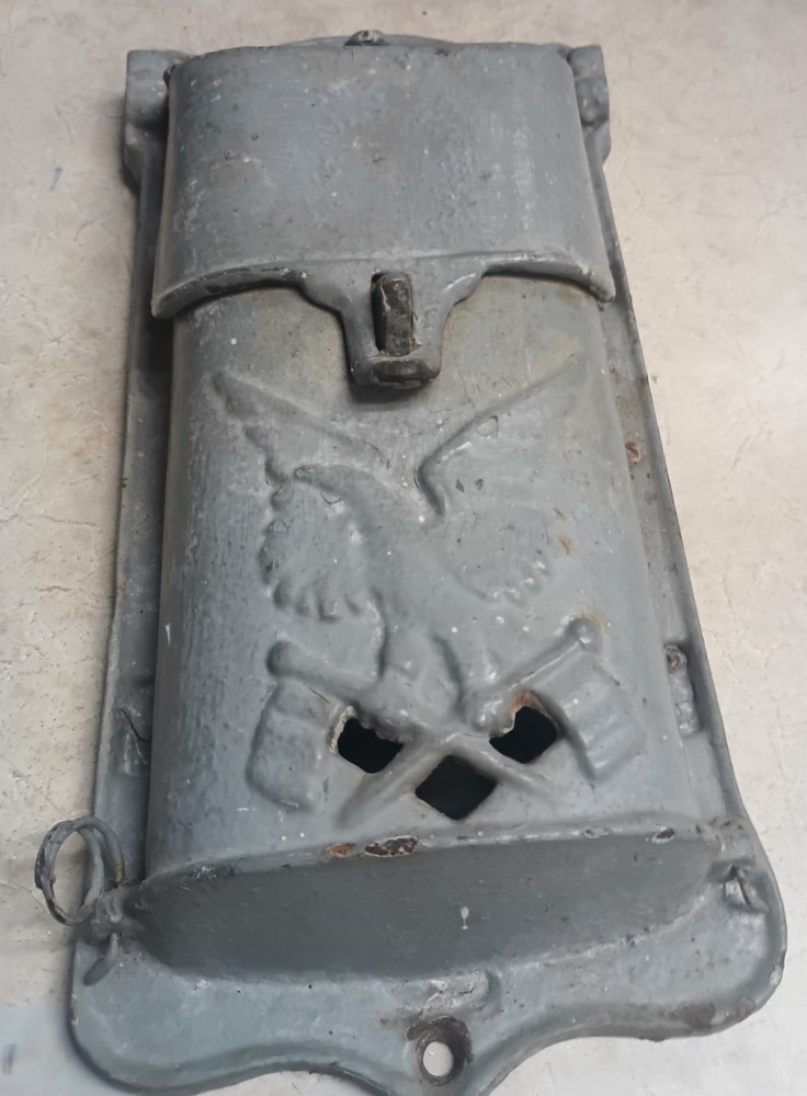Cast iron eagle mailbox, c.1910s