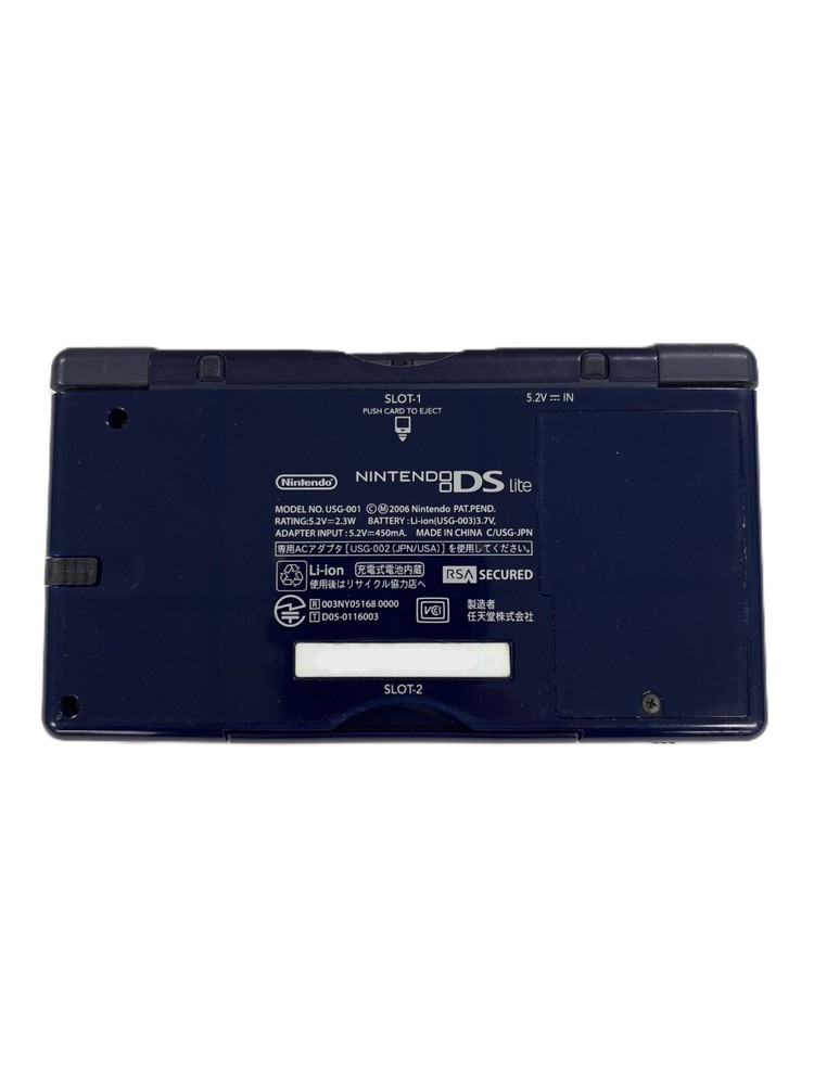 Nintendo DS Lite Handheld System Enamel Navy Blue Tested & Works!