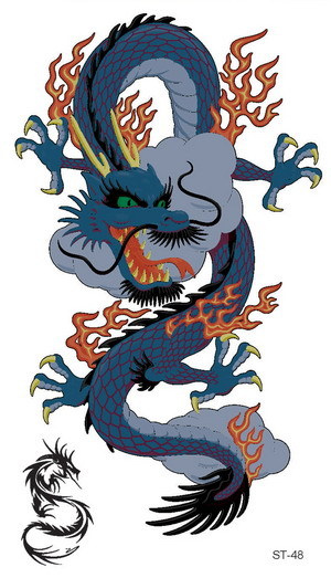 Supperb® 6-pack Mix Dragons Temporary Tattoo