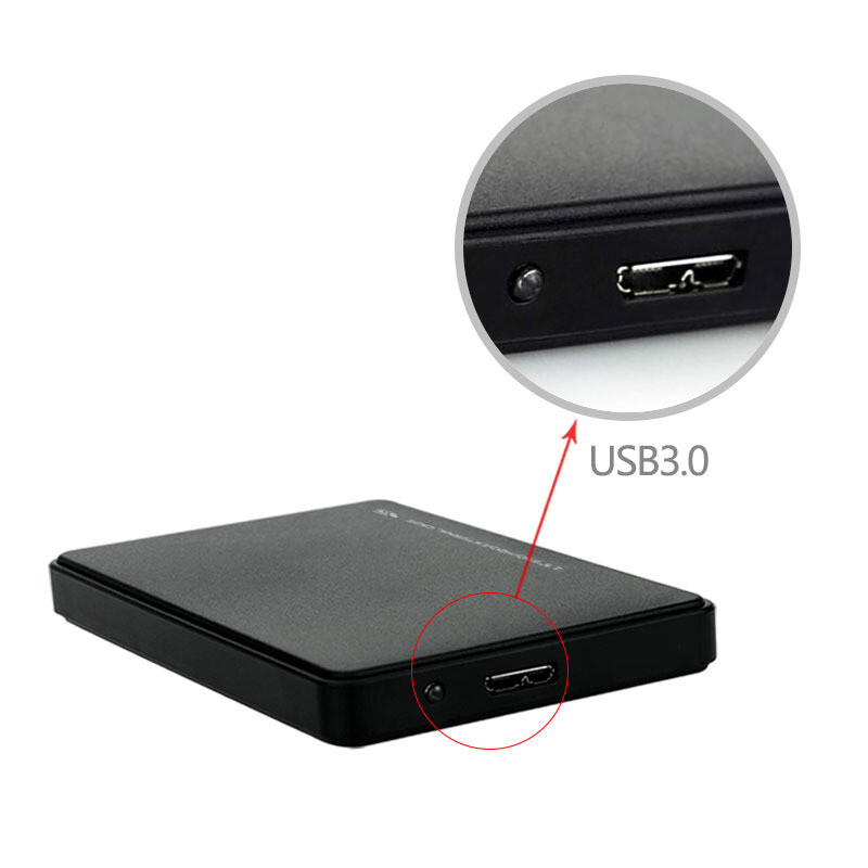 USB 3.0 SATA SSD External Hard Drive Portable Desktop Mobile Hard Disk Case