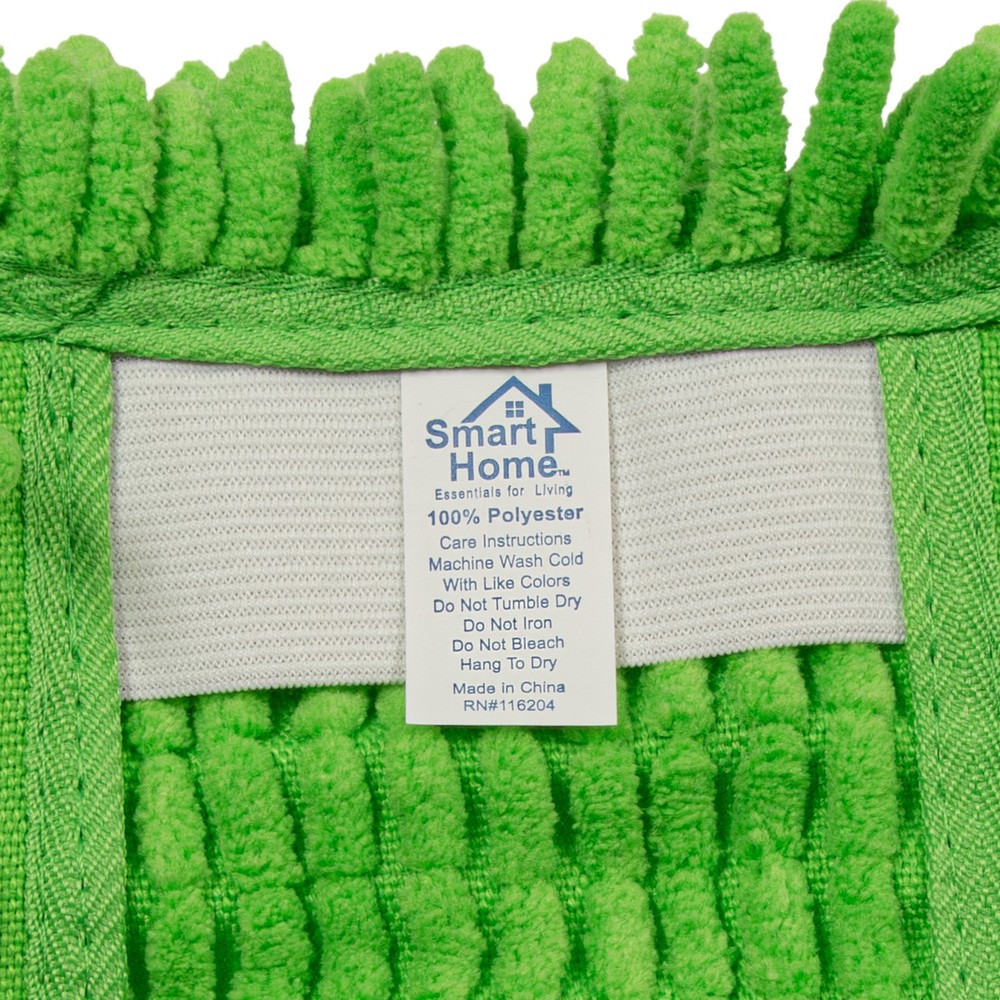 Smart Home Microfiber Chenille Cleaning Brush Duster Extendable Handle in Green