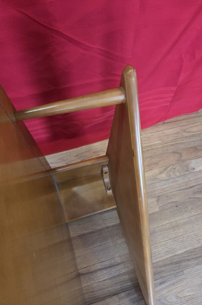 Mid century modern two-tier corner table table