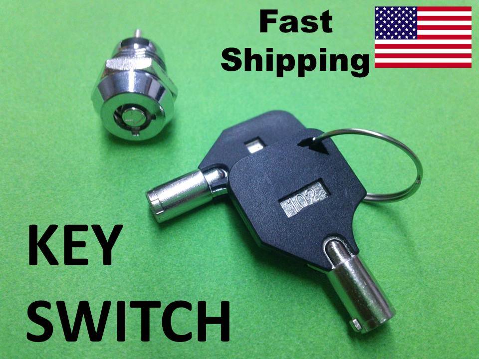 KEY Switch ---- On & Off ---- AC - DC volts ---- small hidden switch barrel keys