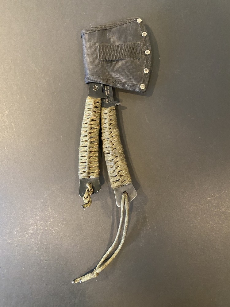 Two Ozark Trail Paracord Axe Hatchets