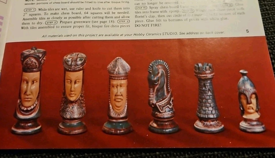 Ceramics Easy Step-by-Step Projects 1974 Vintage Guide Book In Hobby Techniques
