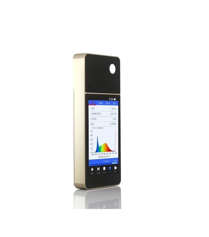 Spectral Illuminance Meter Illuminometer with 3.5 Inches Touch Display Screen