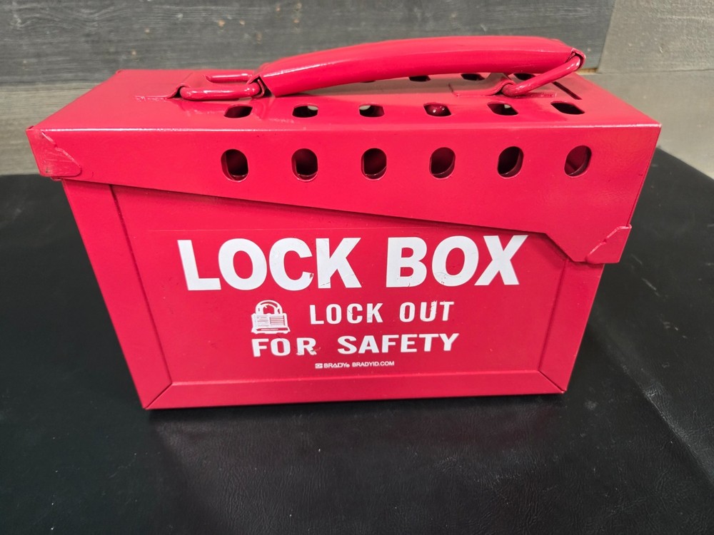 Brady Red Safety Lockout Box