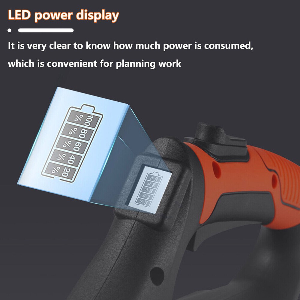 Electric Cordless Grass String Trimmer Lawn Edger Weed Wacker Cutter + 2 Battery