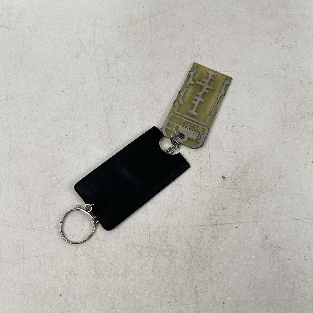 Vintage PCB key Electronic Access Key Keychain Building Office Computer Access