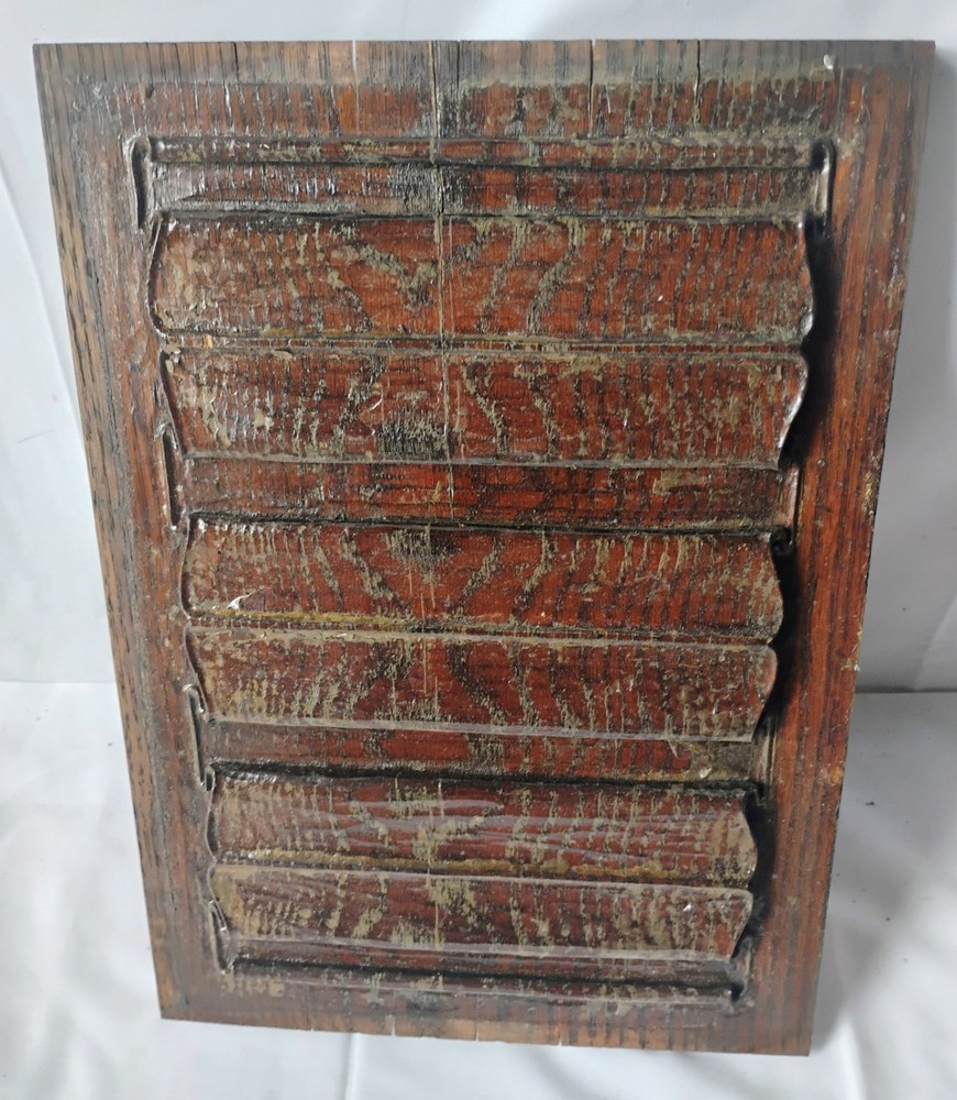 Carved Antique Victorian Oak Panel
