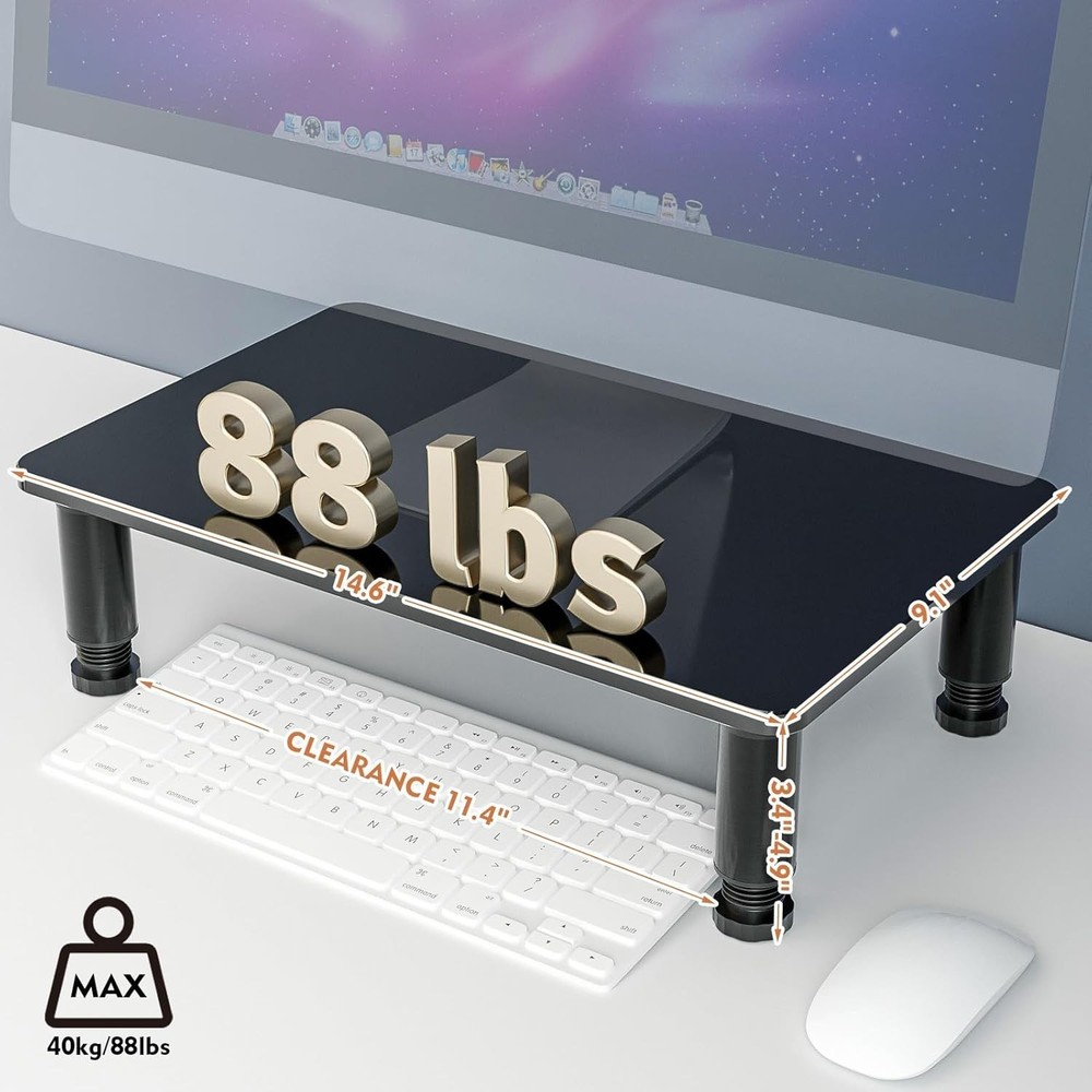 Space-Saving Desktop Stand for Monitor/Notebook