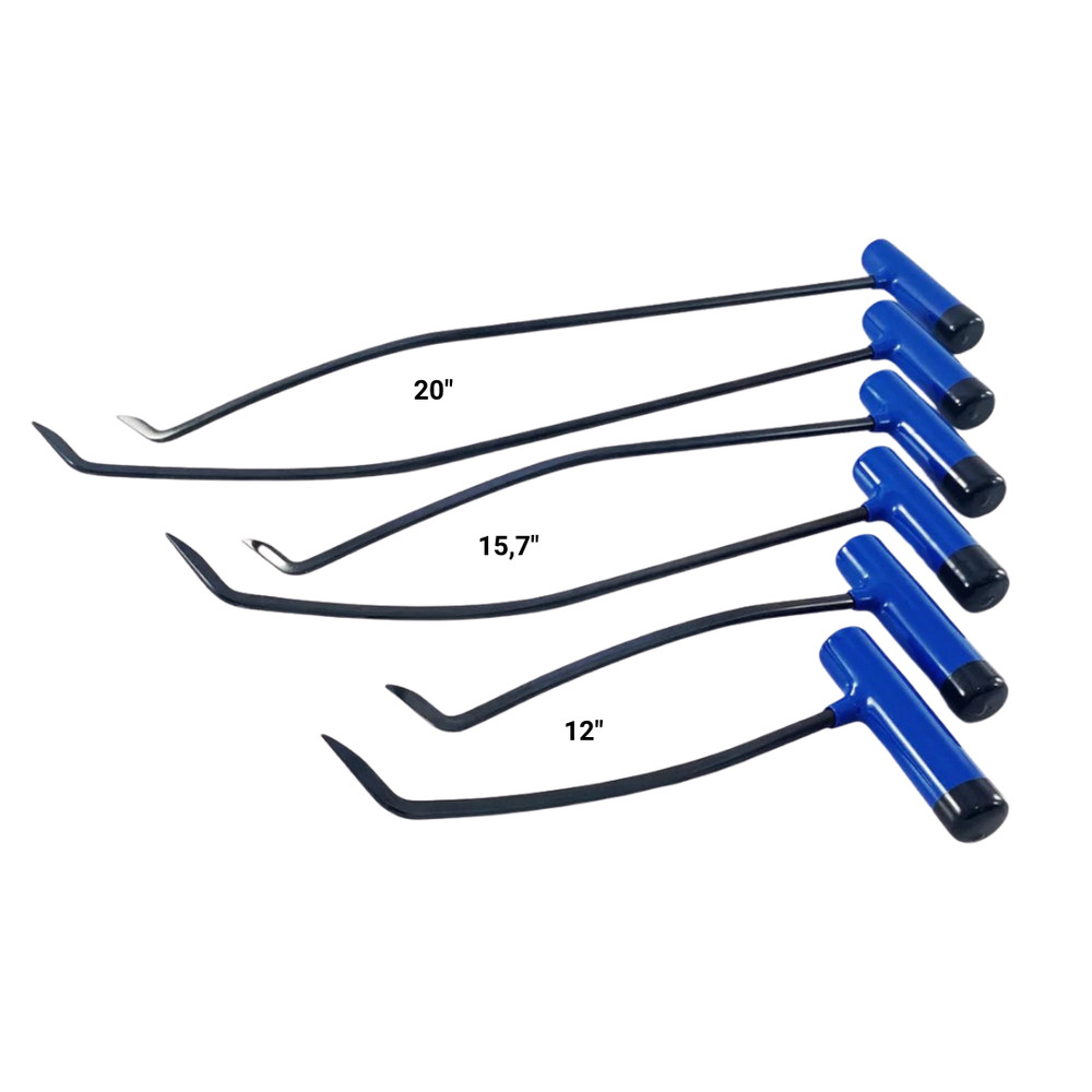 TrAuto PDR Tools Ege Set - 6 Pcs Curved Rods