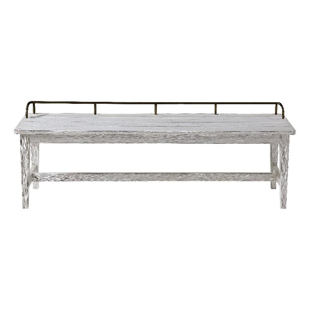 Pendleton Ivory Finished Wood Dining Bench