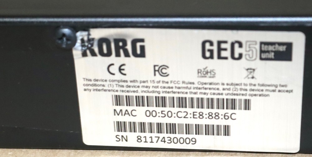 Korg GEC5 Group EDUCATION CONTROLLER, TEACHER UNIT