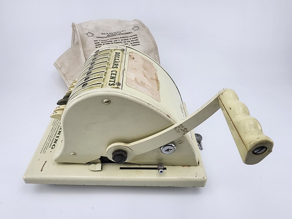 Paymaster Series S-1000 Check Writing System • With Key & Cover