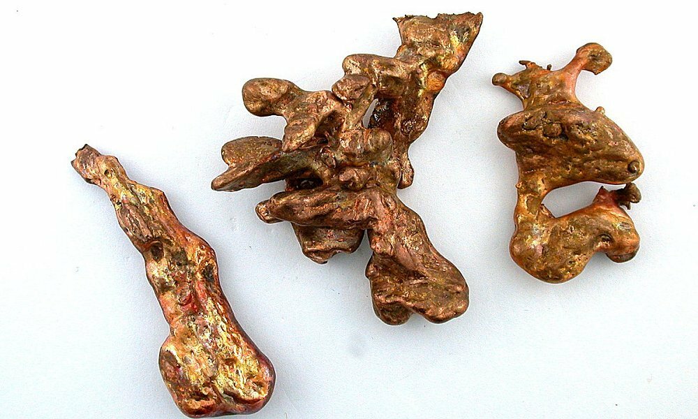 THREE ARIZONA COPPER NUGGET CN3