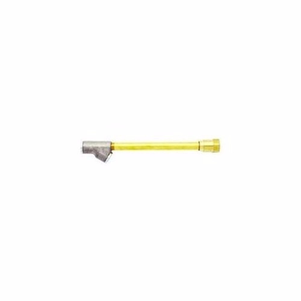 Dual Head Straight Foot Air Chuck Extension ENDS LOCK ON VALVE CORE THREADS 12"