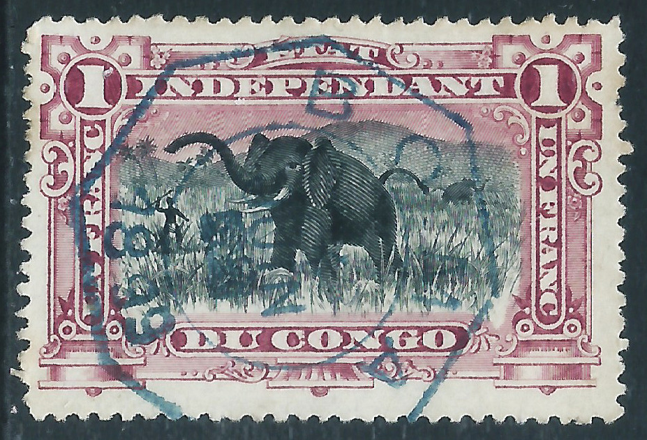 Belgian Congo, Sc #24, 1fr Used