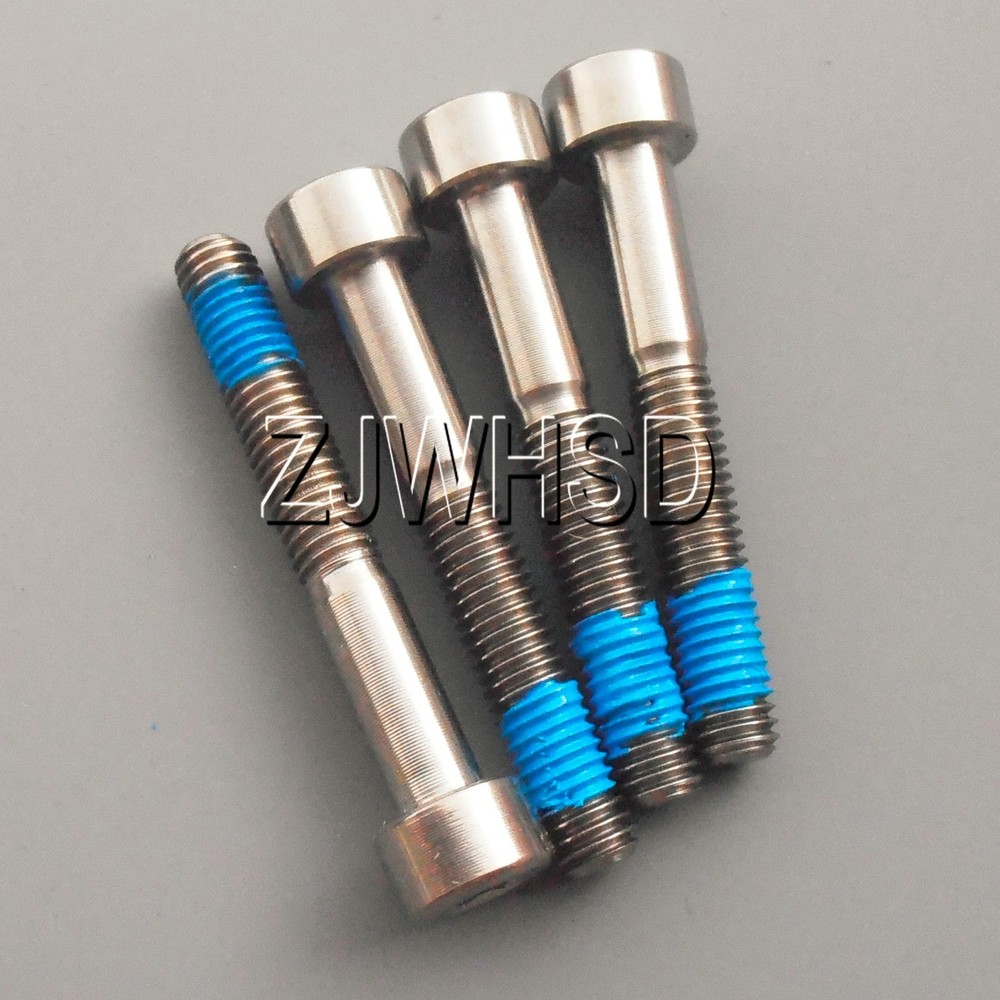 4pcs M5 x 35 Ti Titanium Screw Bolt Allen hex Socket Cap head with ThreadLocker