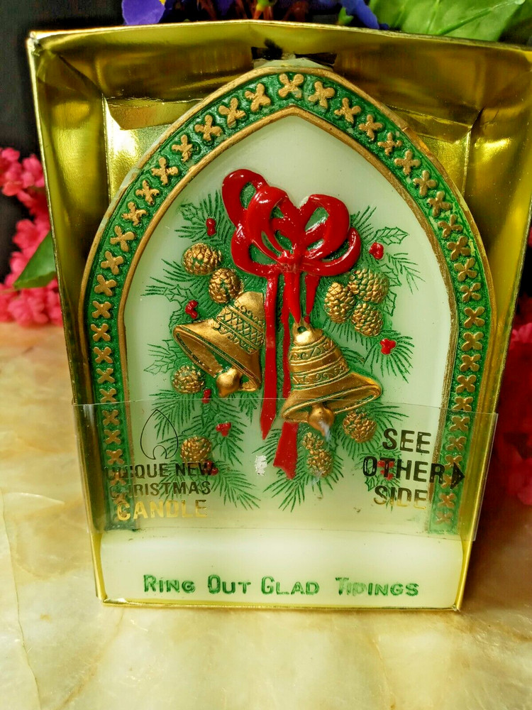 5"IN VINTAGE CHRISTMAS CANDLE