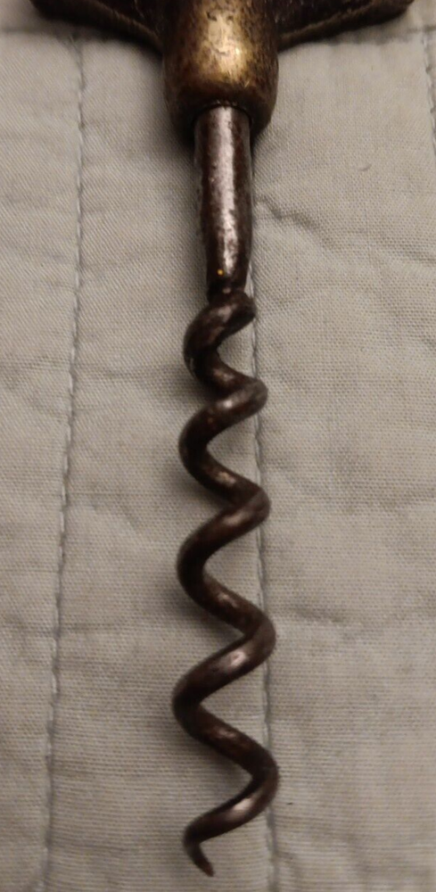 Vtg Brass Warwick Bear Wine Corkscrew 6.75"