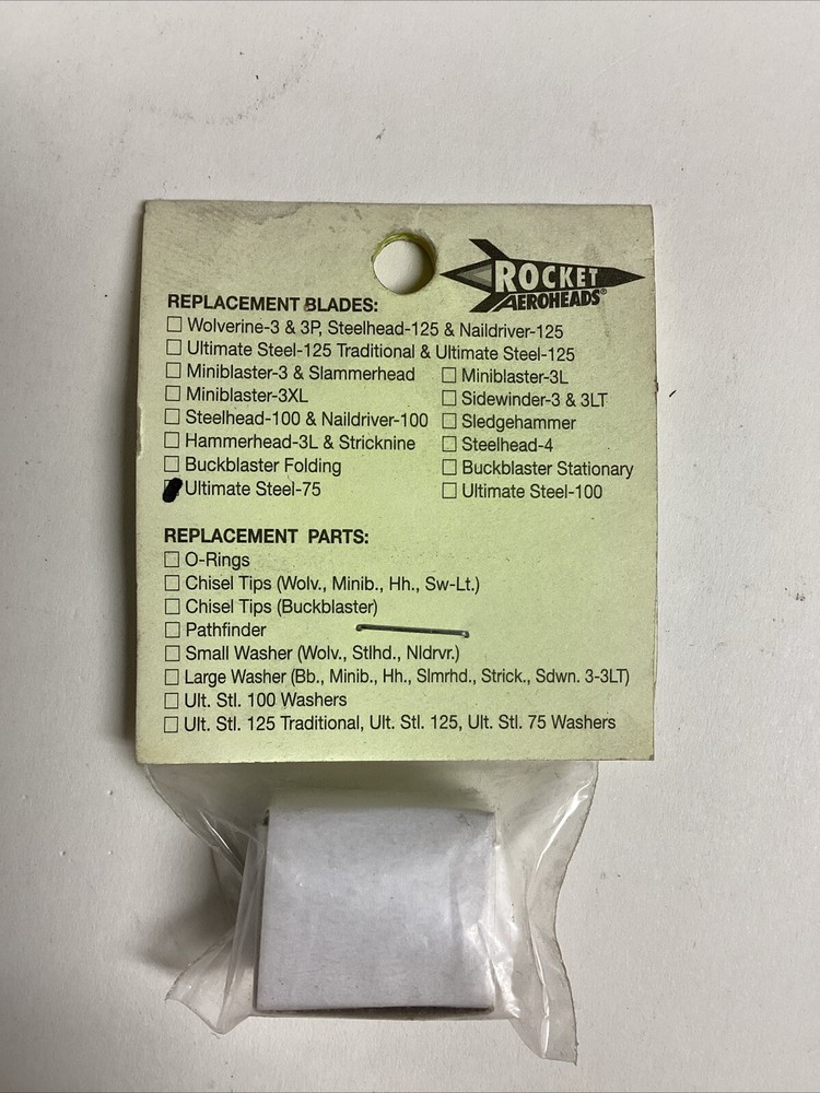 Rocket Aeroheads Replacement Blades Ultimate Steel 75