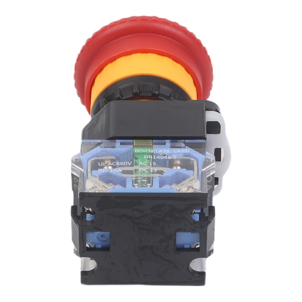 Mushroom Head Latching Stop Switch Suitable for Various Applications at 10A