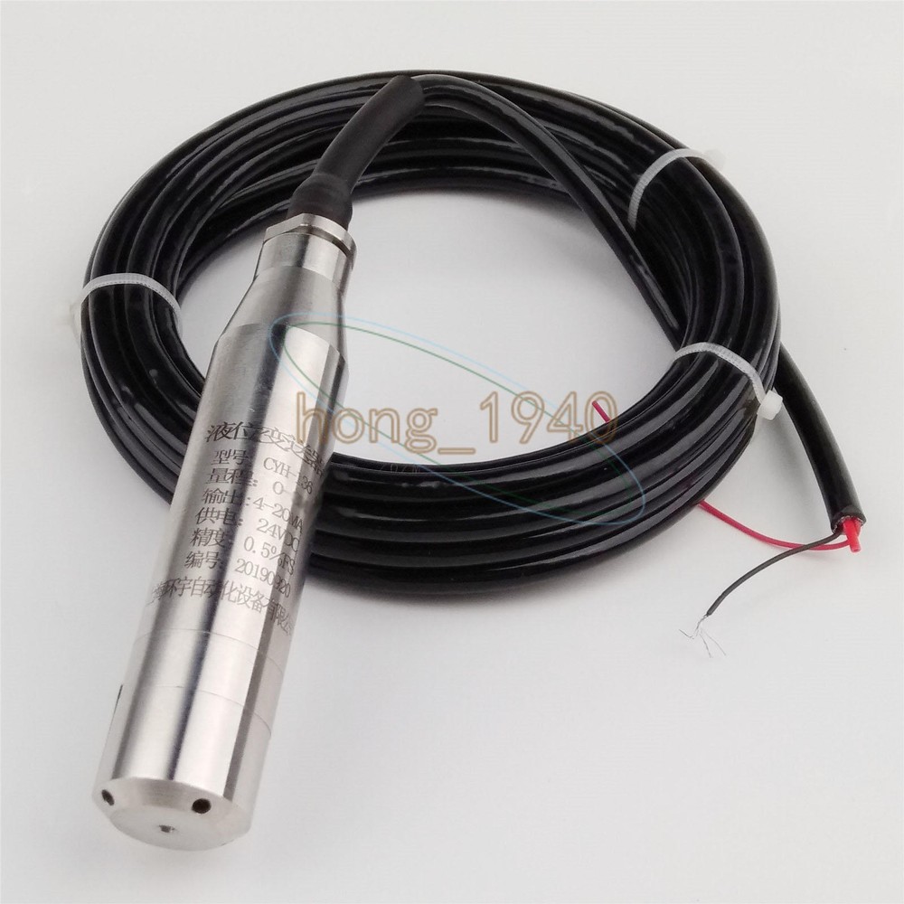 4-20MA Water Level Transmitter Liquid Level Transducer Sensor 1.0m Range