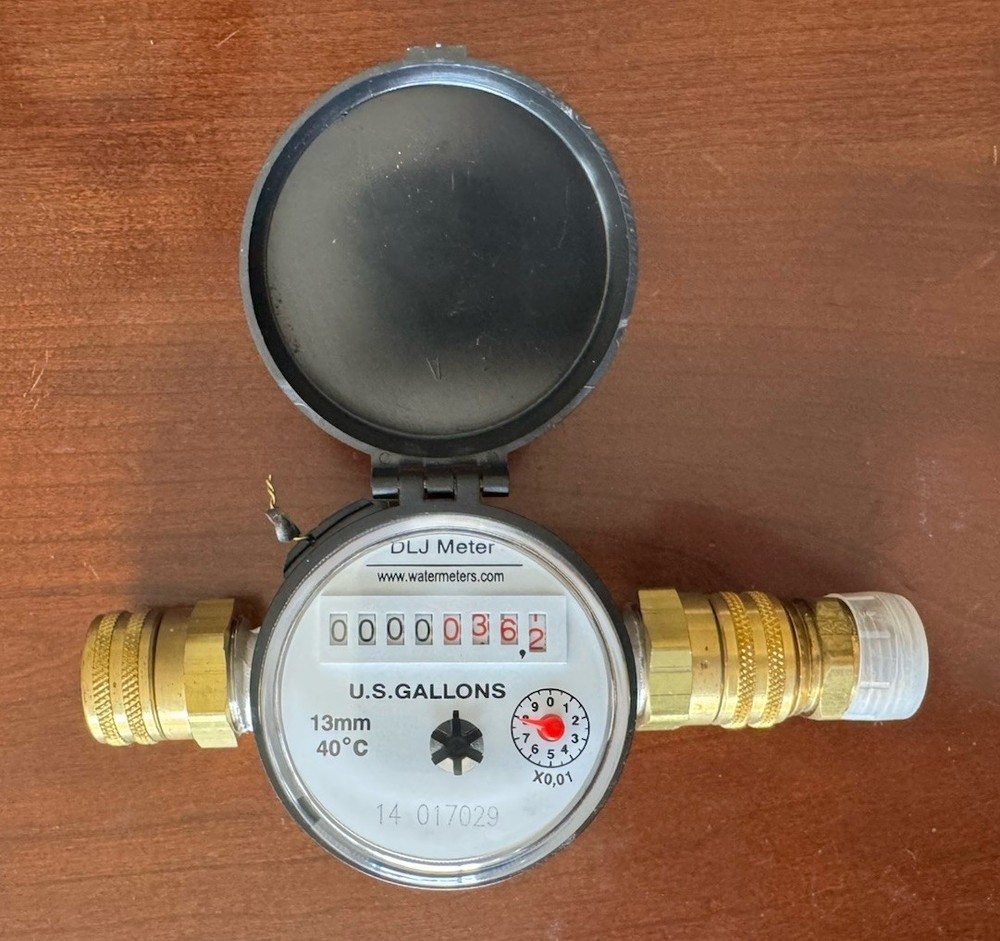 DLJ Water Meter U.S Gallons