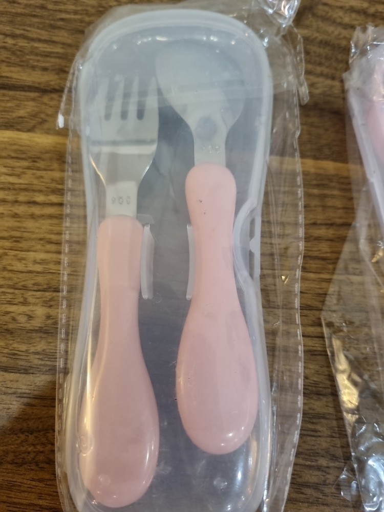 Pink 3 Piece Safe Dining Set With cases